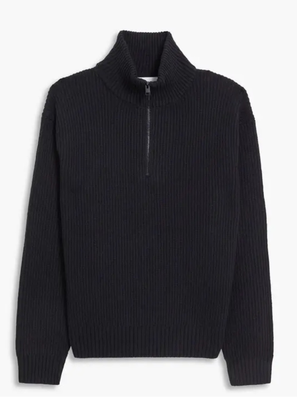 Frame The Essential Half Zip Wool Sweater NEW NWT